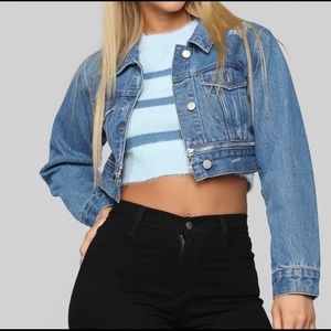 FashionNova Denim Jacket- Medium Wash